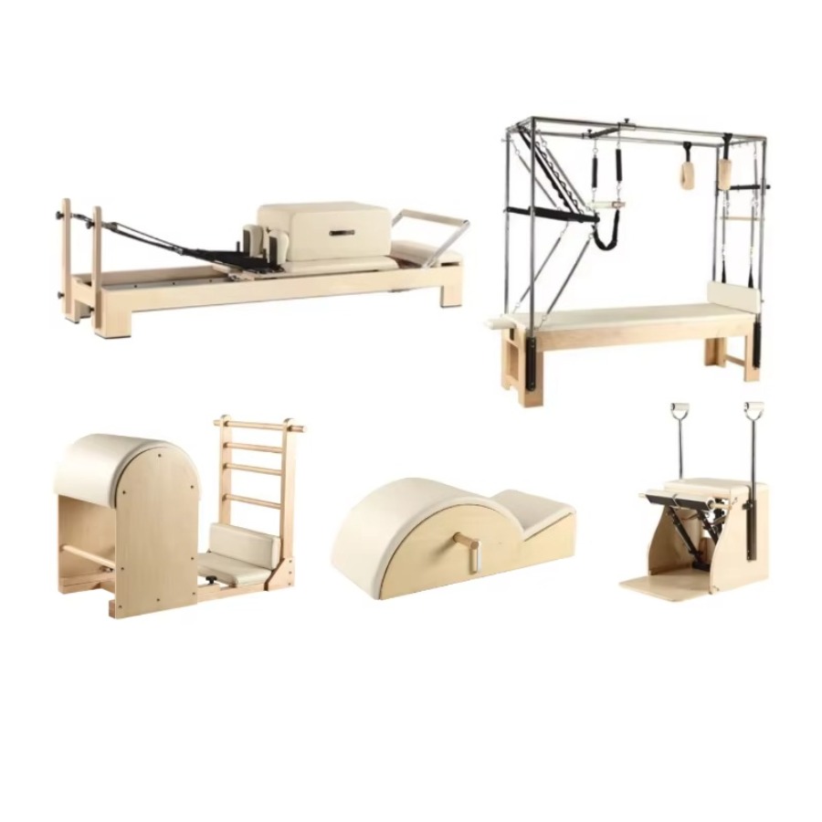 Yoga Fitness Reformer - 5 Pcs Yoga Pilates Set Wood