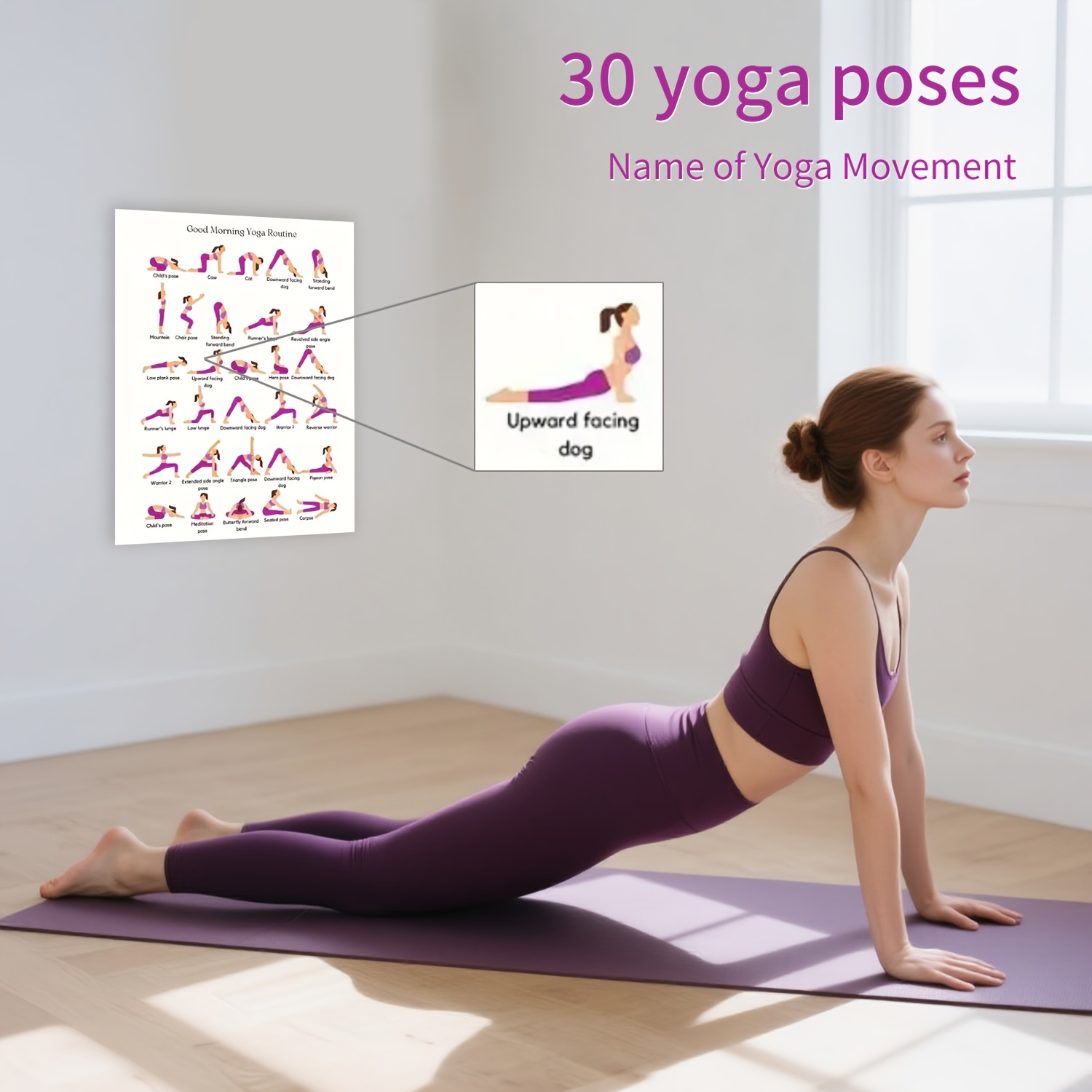 Yoga Fitness Wallpaper - Yoga Practice Poster, Indoor Decoration Wall