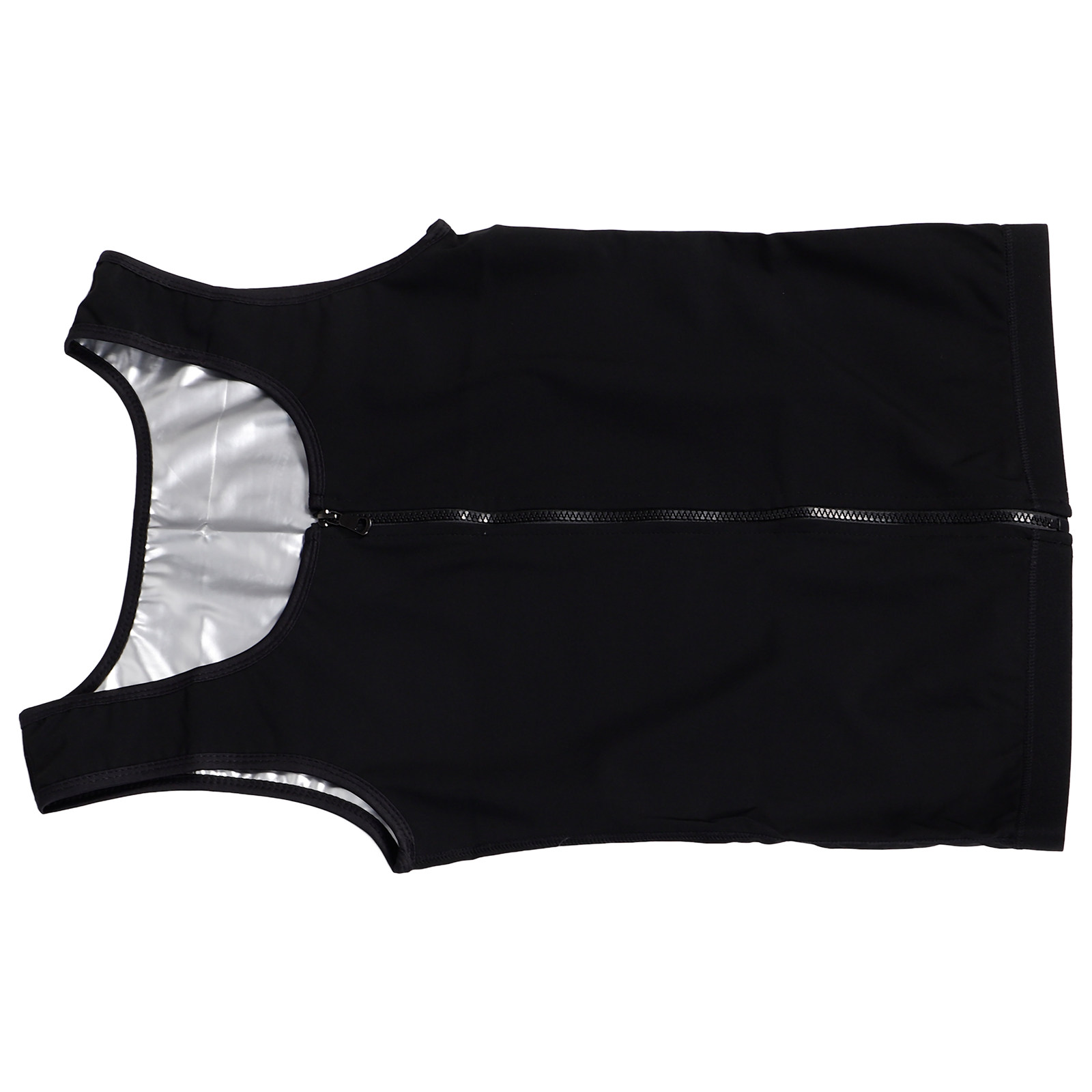 Yoga Fitness For Men - Men Sweat Vest Zipper Slimming Waist