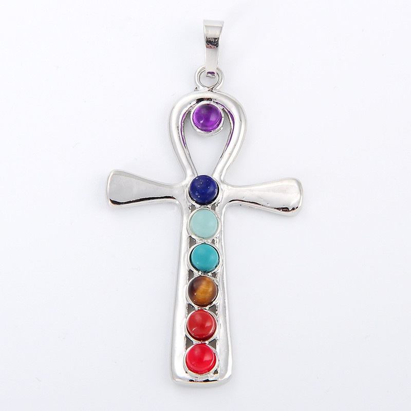 7 Chakra Stone Necklace Pendan - Yoga Health & Fitness Centre ulasan dan harga