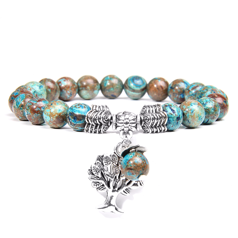 Women Bracelets Men Charm Natu - Yoga Health & Fitness Centre ulasan dan harga