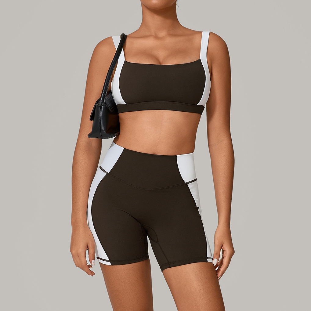 Patchwork Backless Sports Bra  - Yoga Và Fitness ulasan dan harga