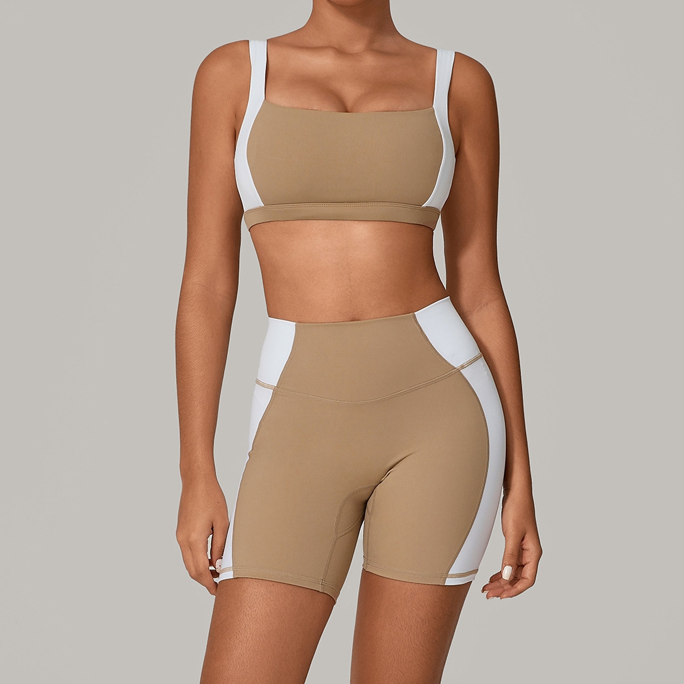 Patchwork Backless Sports Bra  - Yoga Và Fitness ulasan dan harga