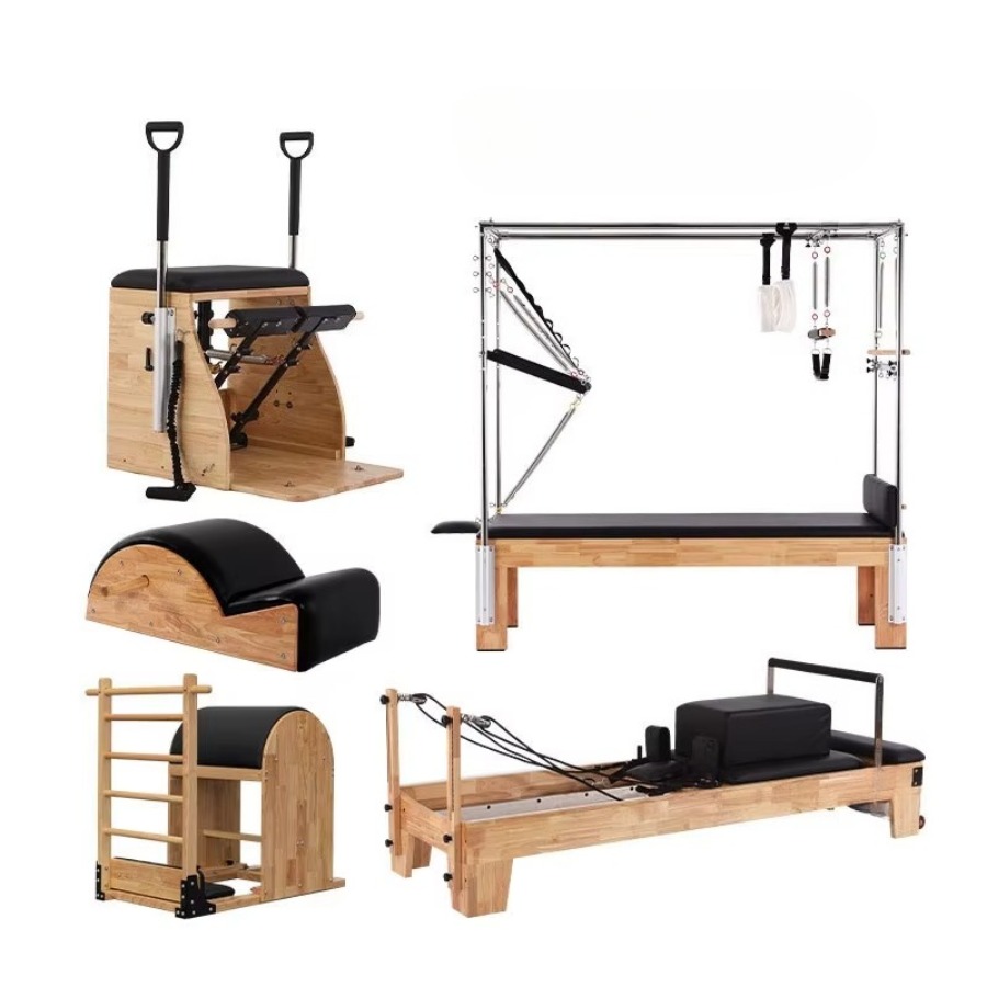 5 Pcs Yoga Pilates Set Wood Pi - Yoga Fitness Reformer ulasan dan harga
