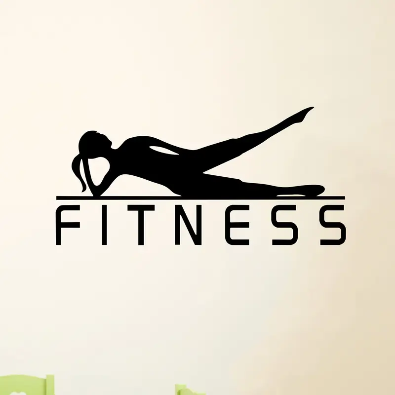 A Vinyl Sticker of a Fitness G - Yoga Fitness Wallpaper ulasan dan harga