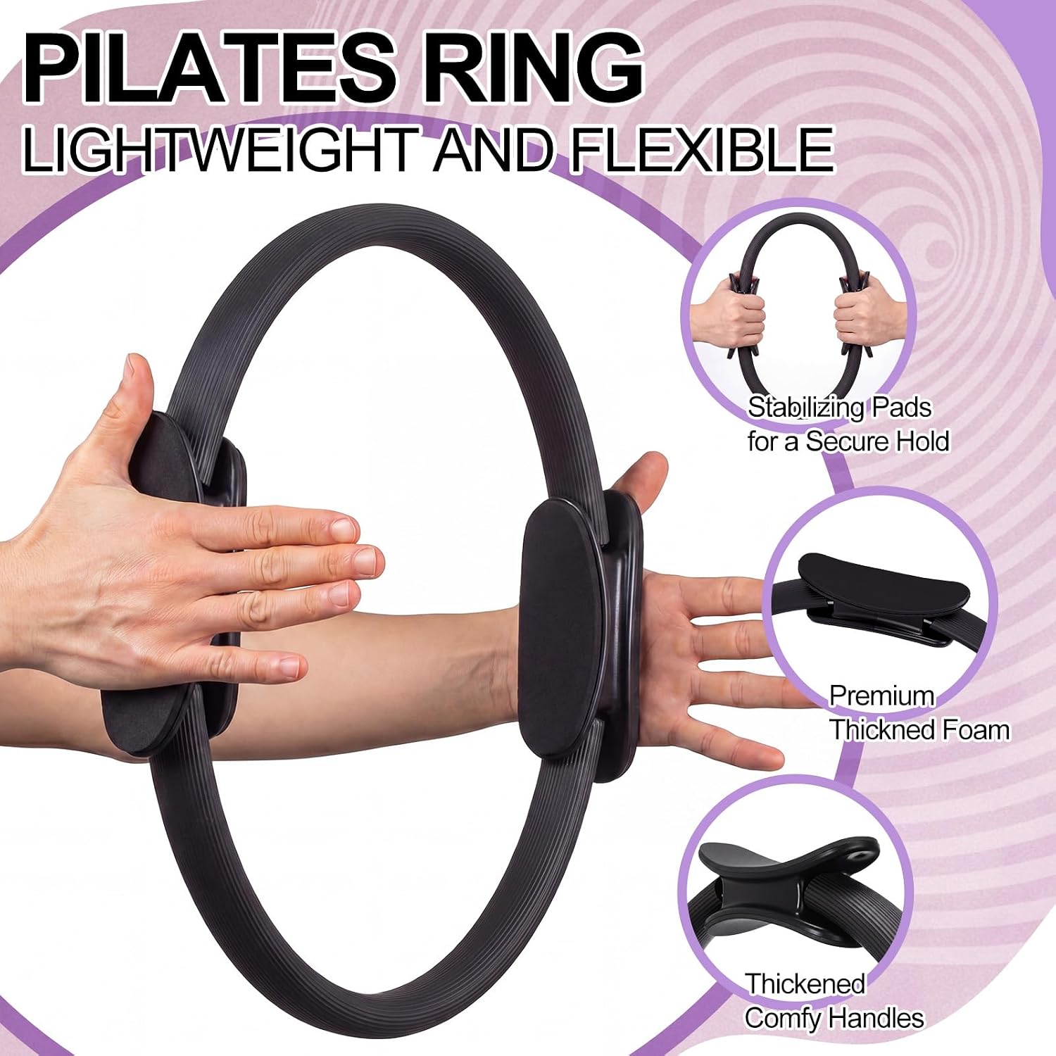 12 Pcs Pilates Ring Set Dual S - Pilates Ring Circle ulasan dan harga