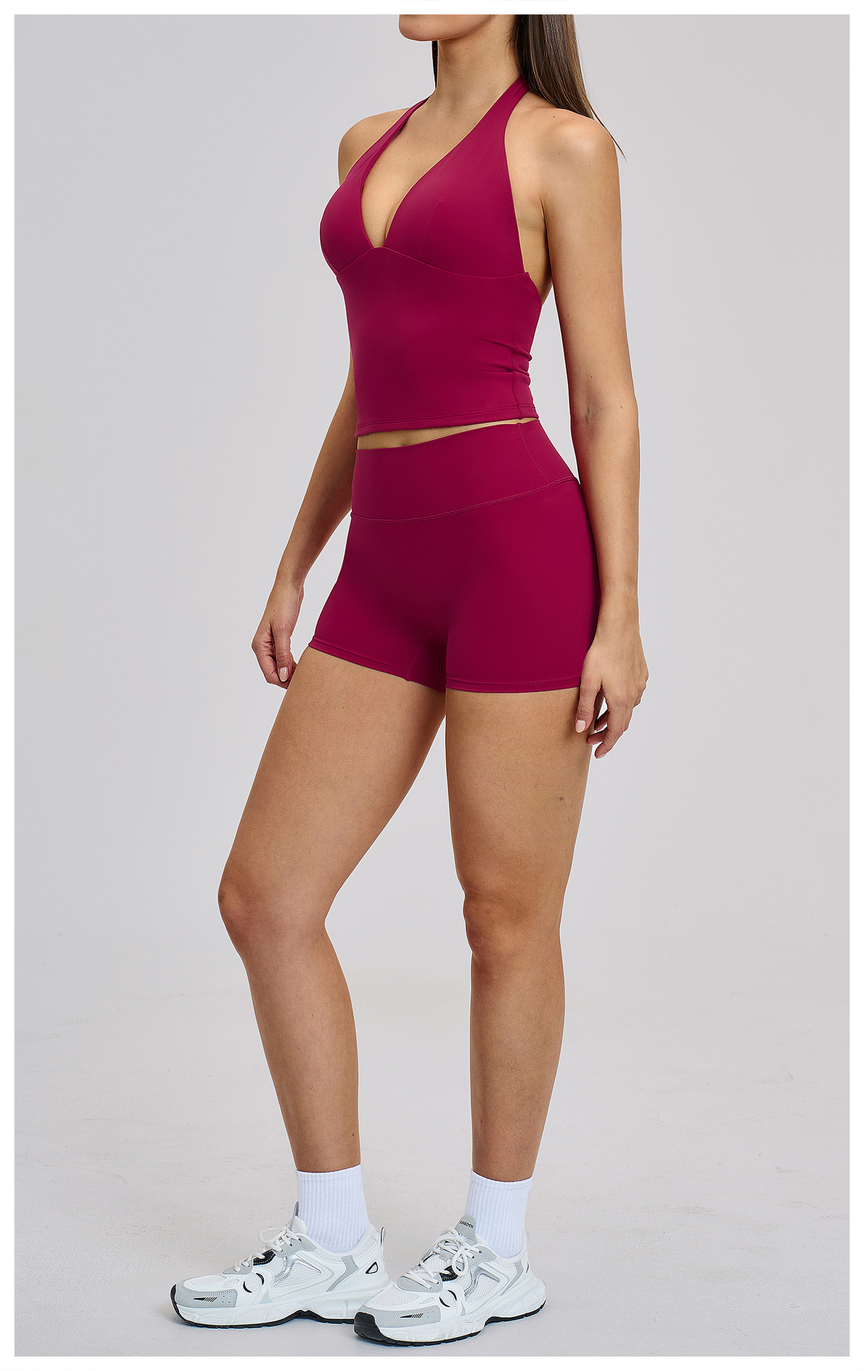 Sexy V-Neck Beautiful Back Hig - Yoga Và Fitness ulasan dan harga