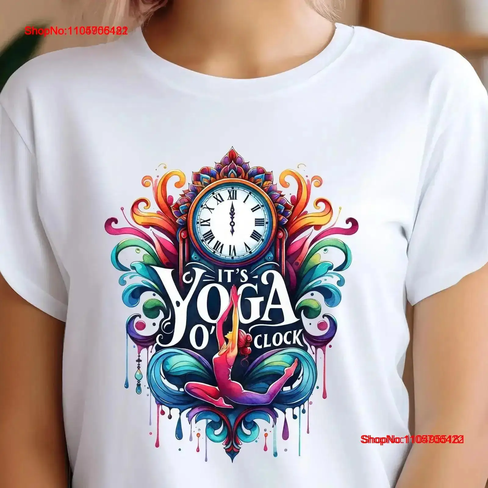 Yoga T Shirt It's O'Clock Medi - Yoga And Fitness Instructor ulasan dan harga