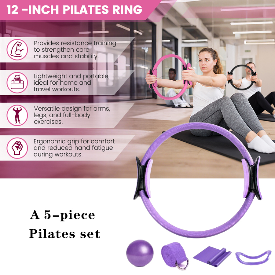Customized LOGO 5-Piece Home G - Pilates Ring Circle ulasan dan harga