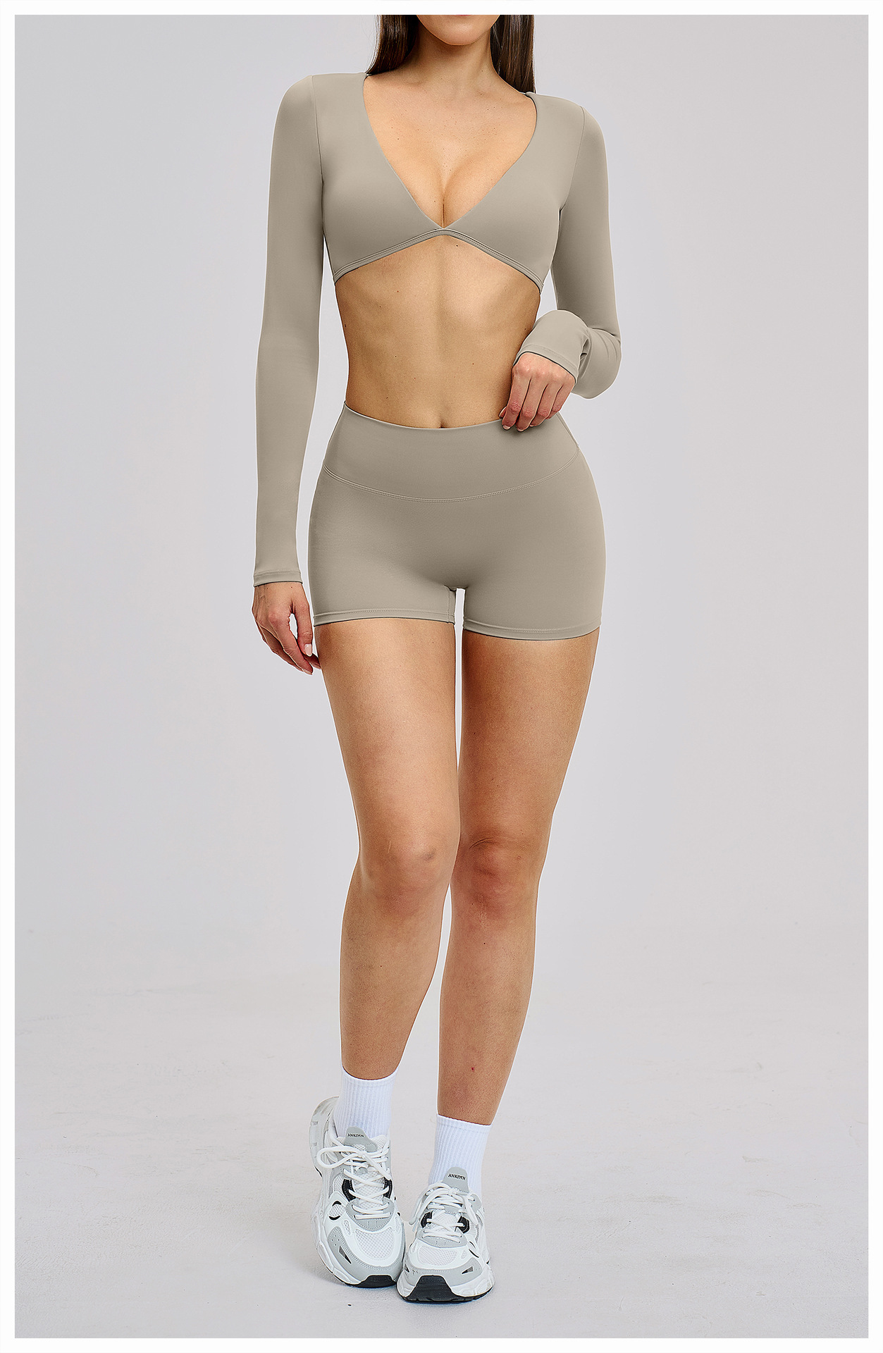 Sexy V-Neck Beautiful Back Hig - Yoga Và Fitness ulasan dan harga