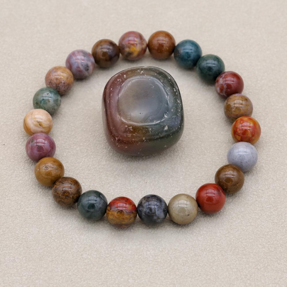 8mm Natural Stone Ocean Jasper - Yoga Health & Fitness Centre ulasan dan harga
