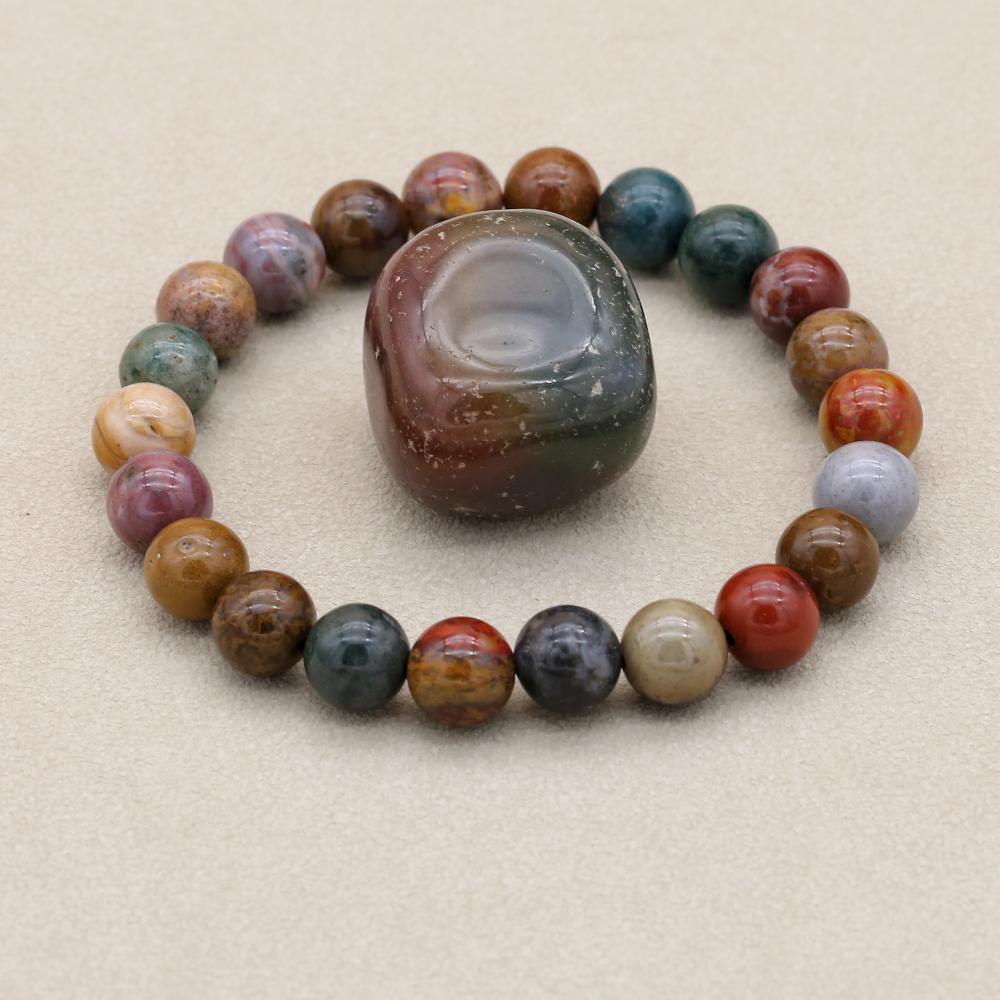 8mm Natural Stone Ocean Jasper - Yoga Health & Fitness Centre ulasan dan harga