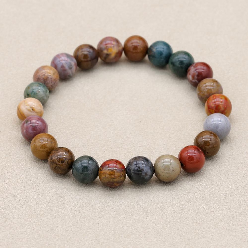 8mm Natural Stone Ocean Jasper - Yoga Health & Fitness Centre ulasan dan harga