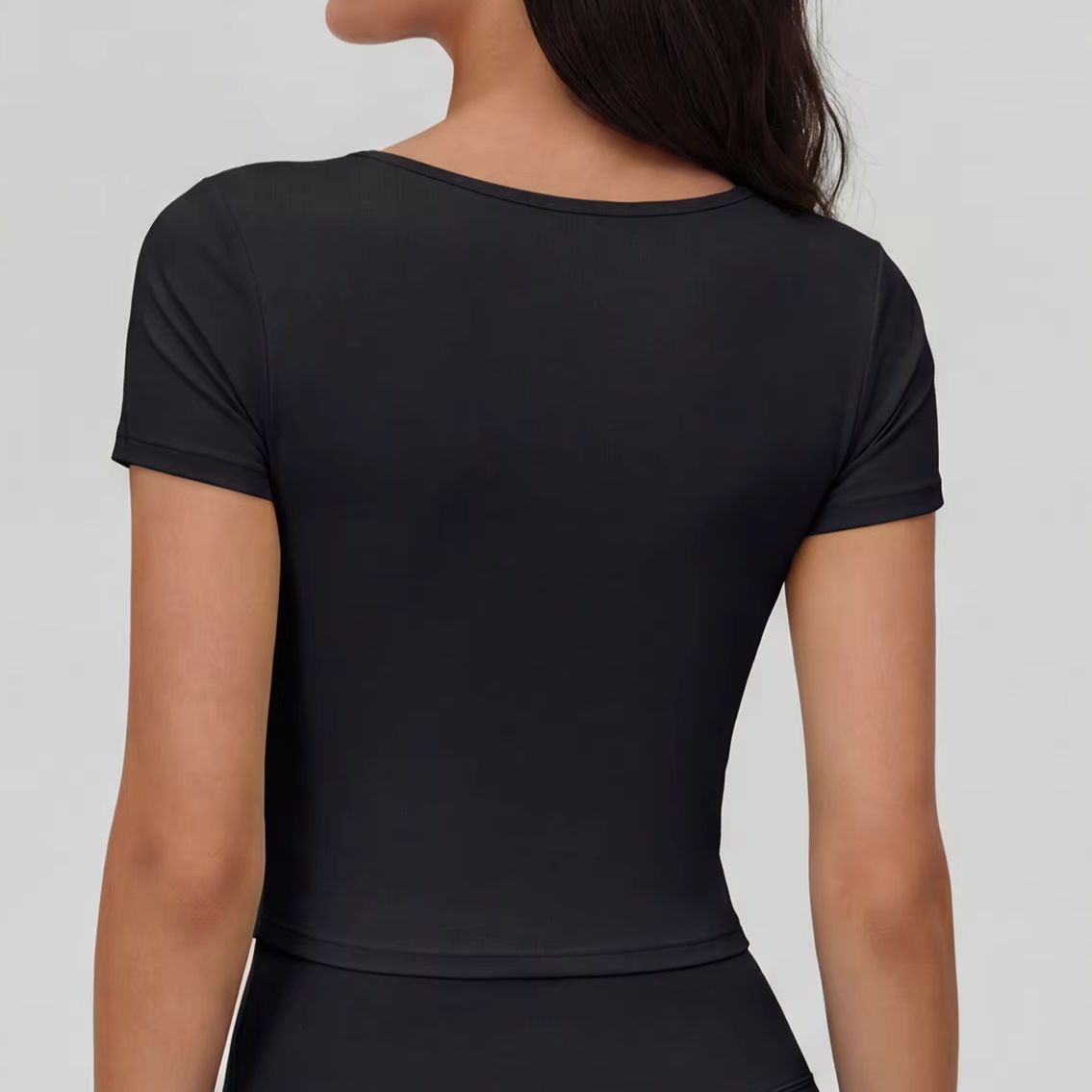 Women's V-neck short-sleeve yo - Yoga Và Fitness ulasan dan harga