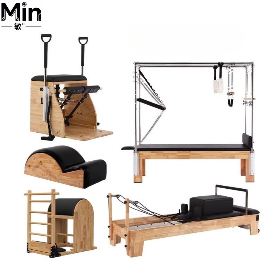 5 Pcs Set Wood Pilates Reforme - Yoga Fitness Reformer ulasan dan harga