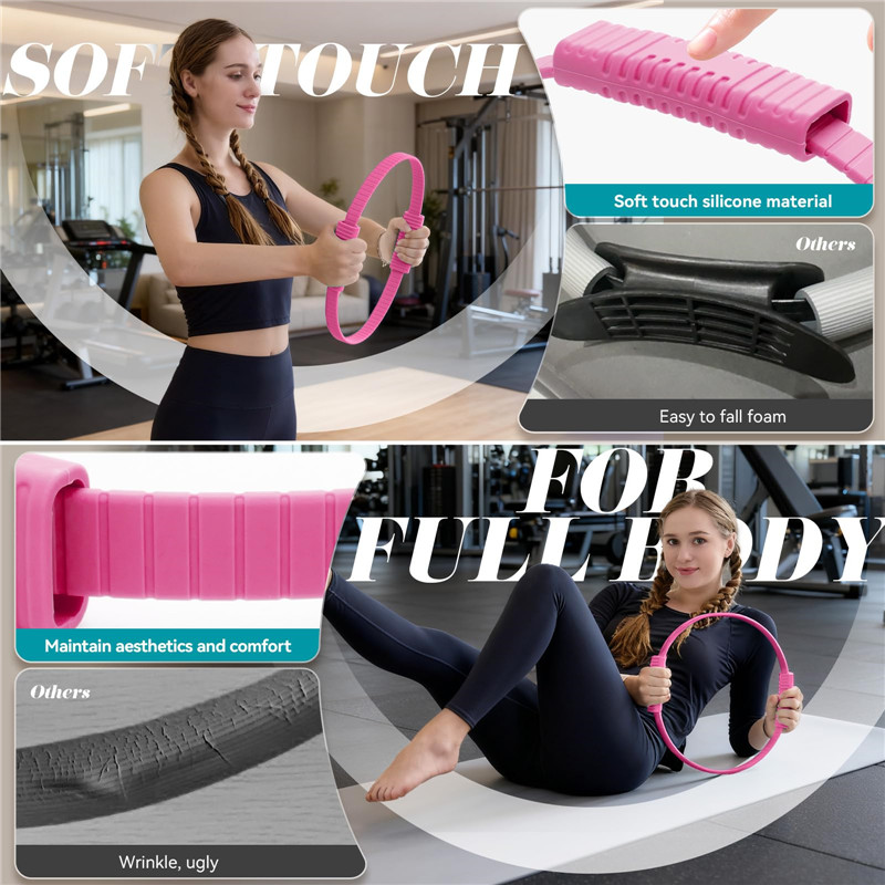 Eco-Friendly Double Handle Sil - Pilates Ring Circle ulasan dan harga