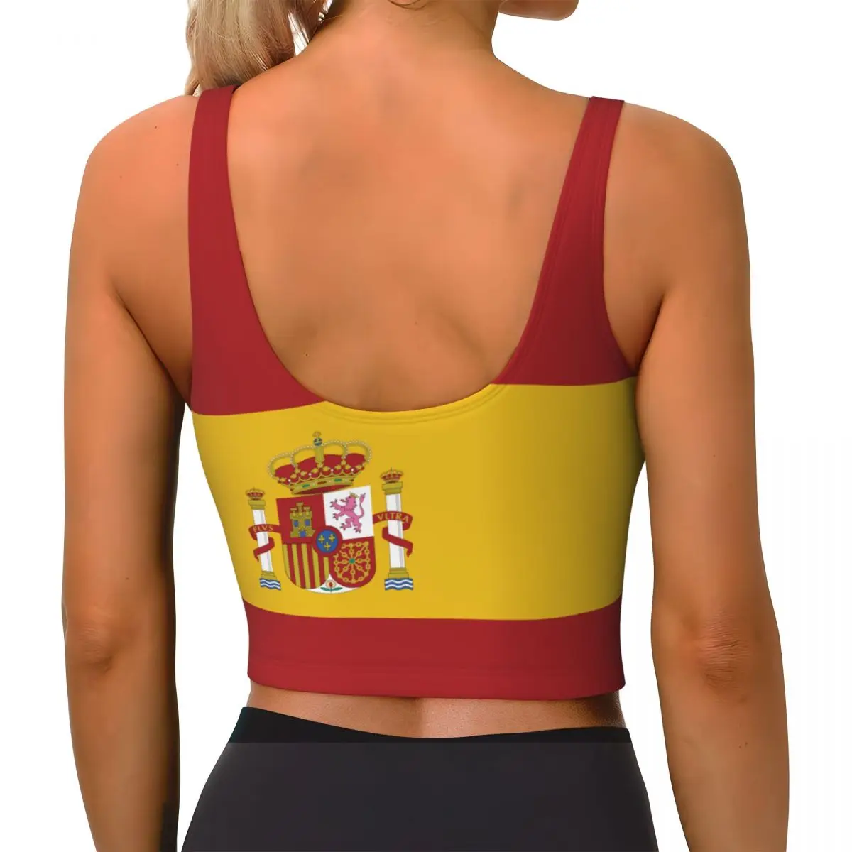 Spain Flag Basic Tops Women Sa - Yoga Và Fitness ulasan dan harga