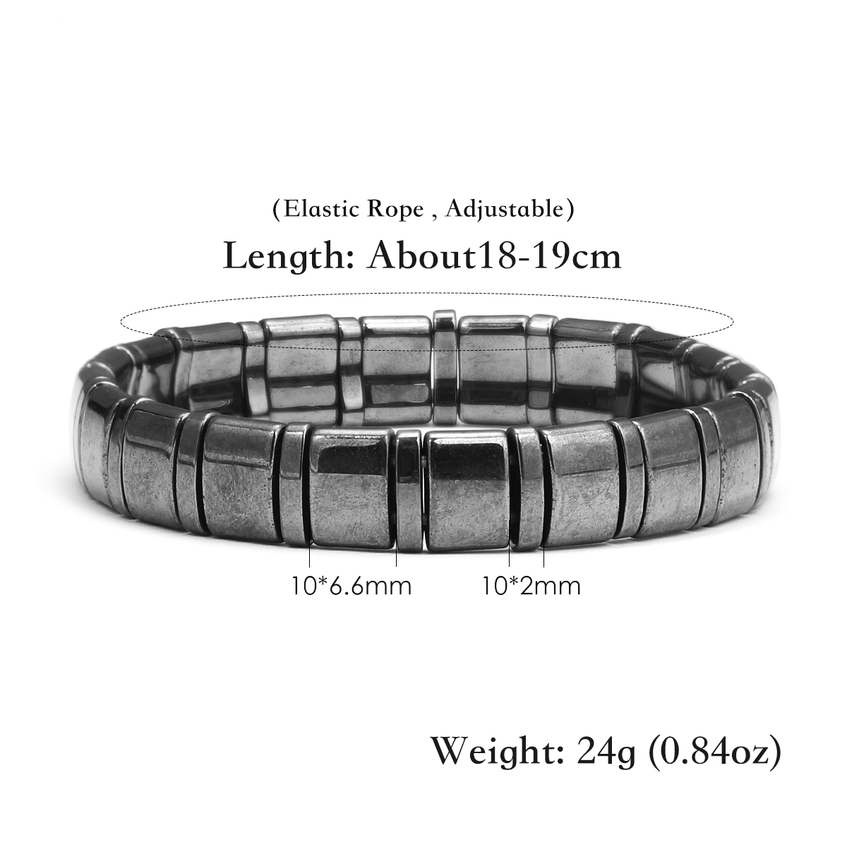 Energy Stone Hematite Bracelet - Yoga And Fitness Instructor ulasan dan harga